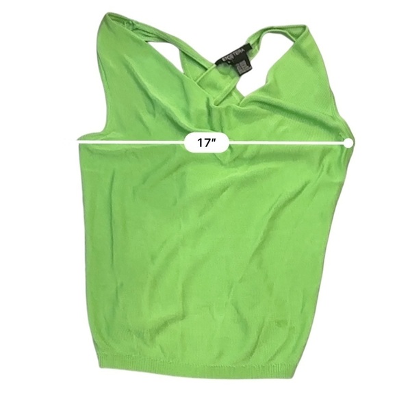 Etcetera Green Knit Tank Top Sleek & Sustainable Sleeveless Knitwear Size Small - Picture 2 of 11